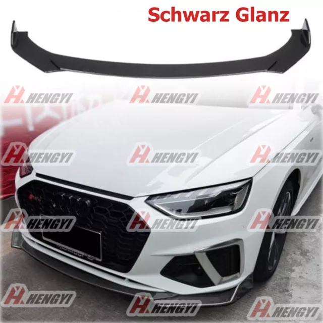 Pour Audi A4 S4 B8 RS4 RS Spoiler Lèvre Lame Brillant Noir Jupe Pare-Choc Avant