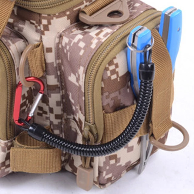 Sac de pêche portable en plein air Sac de taille multifonctionnel à côtés 10