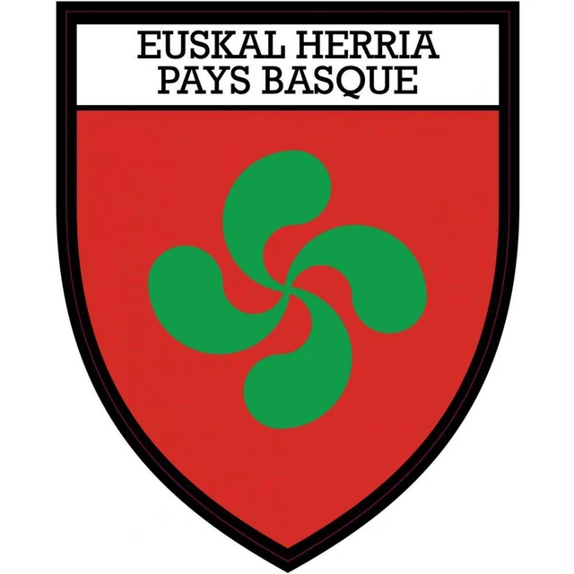 Patch Croix Basque Thermocollant - 10 Cm Velours Rouge | Écusson Pays Basque | Pour Vêtements Et Sacs
