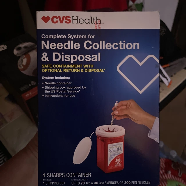 CVS Two (2) Health Complete Needle Collection & Disposal System NEW