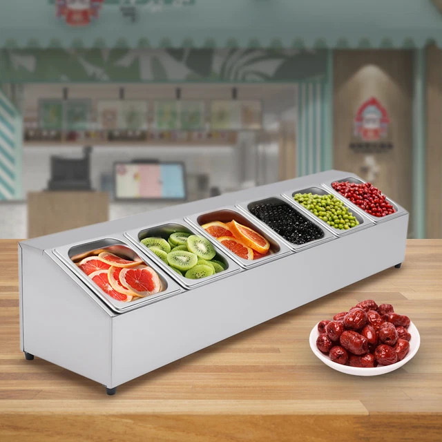 2l/0.53gal Catering Beilagenbehälter Zutatenbehälter Spice Lebensmittelbehälter