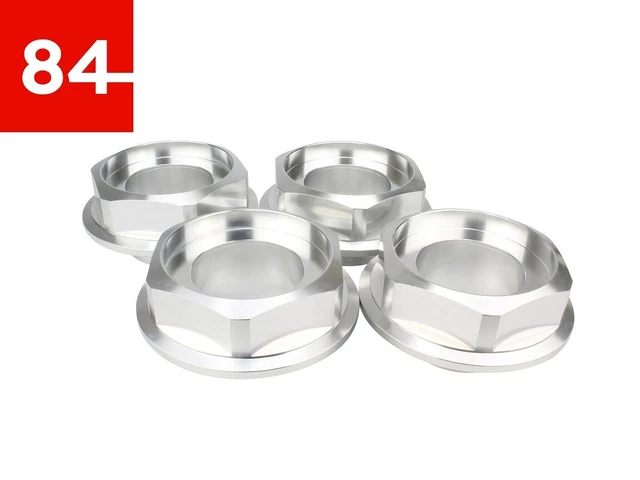 4x BBS RS RC Sechskant 6-Kant Mutter Nabendeckel Hexagon