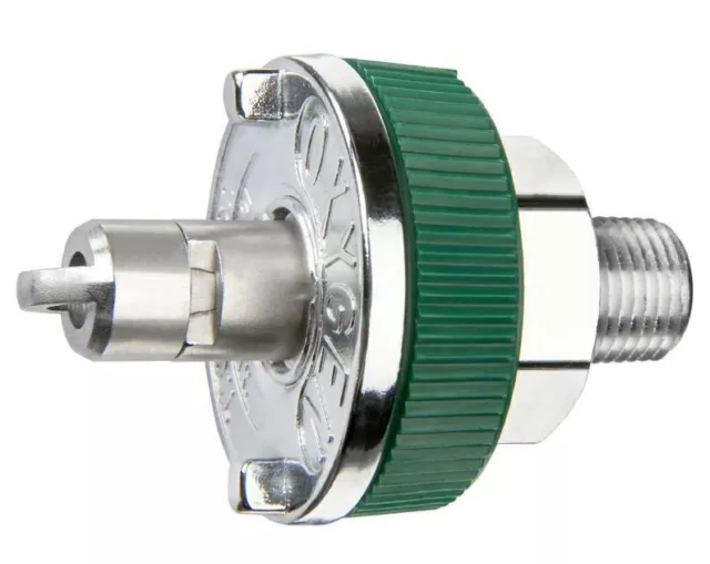 Gas Fitting Ohmeda Male Quick-Connect x 1/8" NPT Male O2 Oxygen