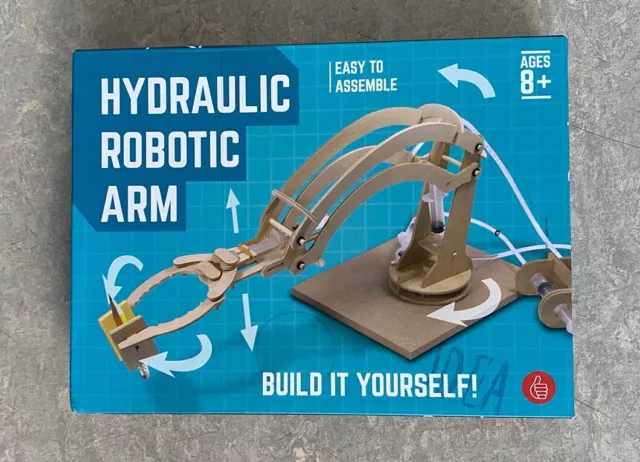 STEM Educational Building Kit HYDRAULIC ROBOTIC ARM 8+ Complete STEM