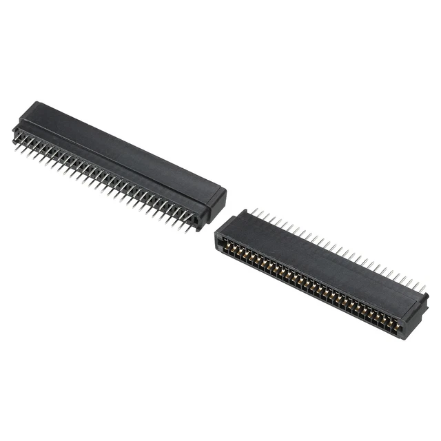 Scheda Bordo Connettore Nero Presa Destra Angolo 56 Pin 2.54mm Passo 2pz