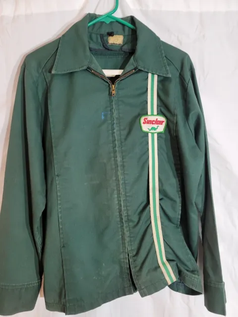 Vintage Sinclair Oil Company Jacket Made by UNITOG Uniform USA SIZE LARGE