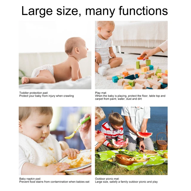 (110 * 110CM SMT105-EF345)Under High Chair Floor Mat Under High Chair Floor