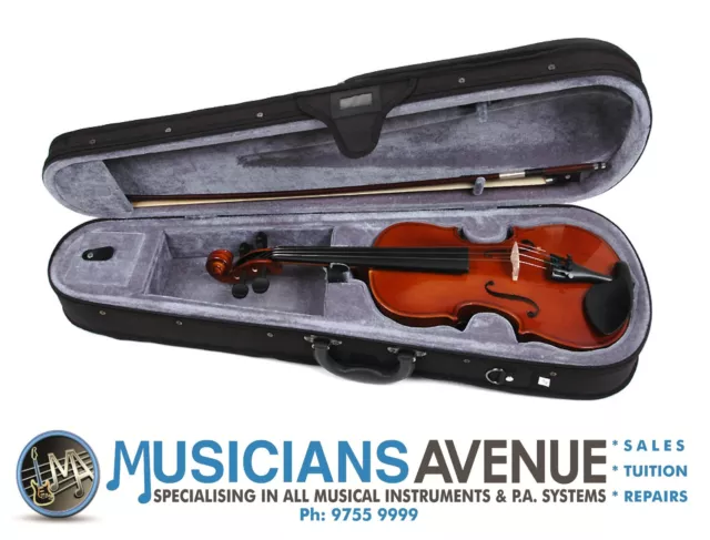 Valencia Violin + Case + Bow (All Sizes)