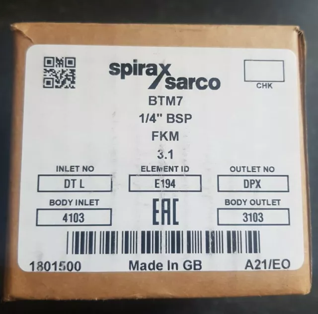 Spirax Sarco Btm7