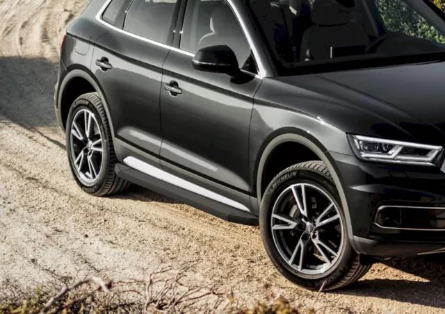 Premium Black Aluminium Trittbretter Seitenschweller mit ABE für Audi Q5 ab 2017