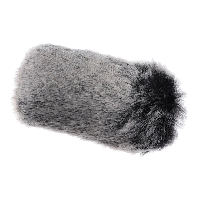 Outdoor Furry Mic Windscreen Wind Cover Microphone Muff