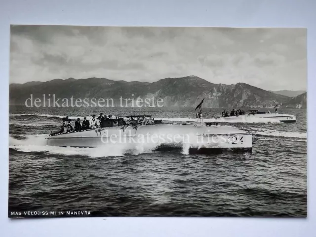NAVE ship MAS 424 Silurante Regia Marina Militare vecchia cartolina 540/1
