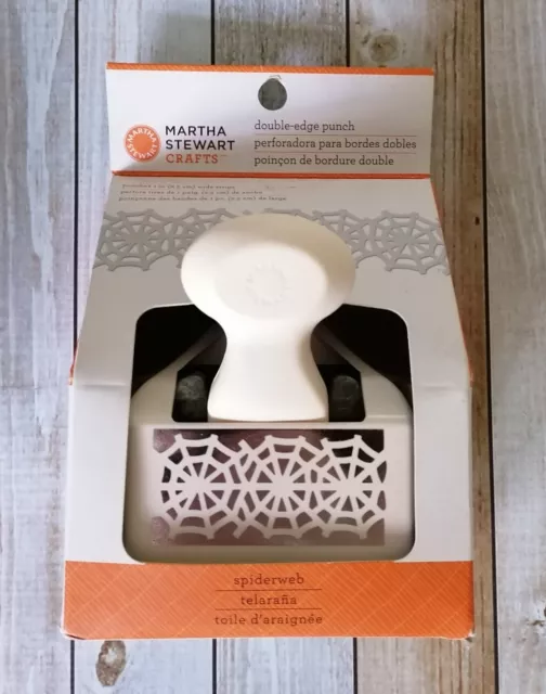 Martha Stewart Spider Web Double Edge Punch Halloween New & Unused