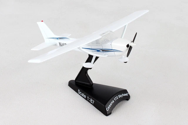 PS5603-2 Cessna 172 SkyHawk Model - 1:87 Diecast Display Model - White