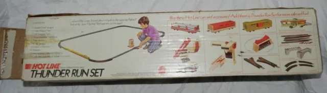 Vintage Mattel Sizzlers Hot Line Thunder Run Train set - with Box 3