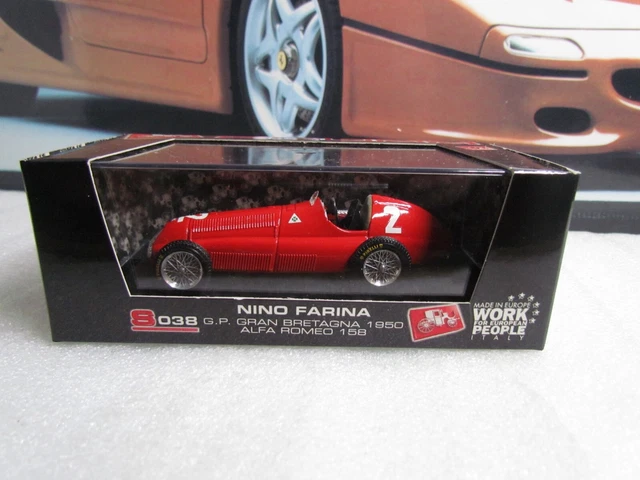 BRUMM / F1  - 1950 ALFA ROMEO 158 - NINO FARINA - 1/43 scale model car  S038 M/S