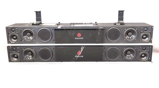 2X POLYCOM YM-1151A Conference Speaker Soundbar Units Rack Mount - H67 ...