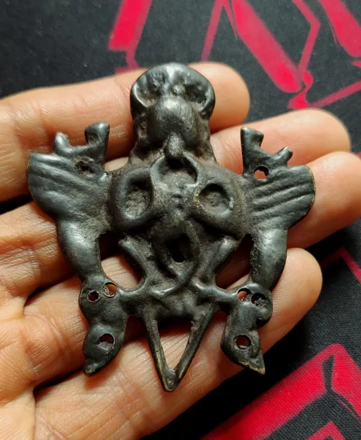 Antique Bouddhiste Tibétain Amulette Pendentif Garuda Thokcha, Tokcha, TK