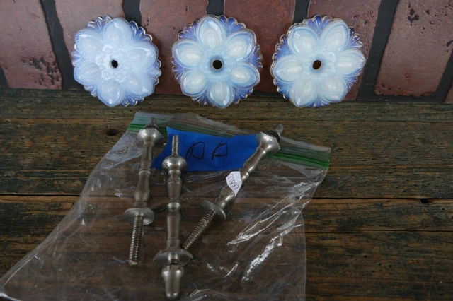 3 antique curtain tieback 3 inch diameter opalescent