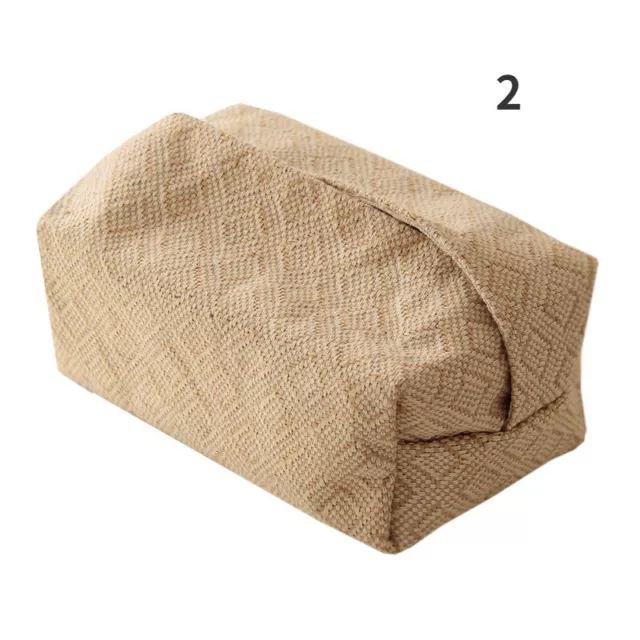 1PCS Cotton Linen Japanese Style Tissue Box Case Napkin Paper Storage Cover Box