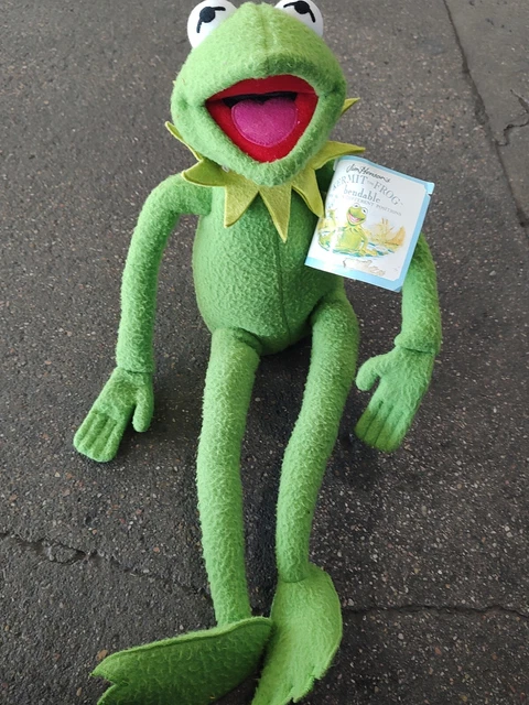 Eden Kermit The Frog Muppets Jim Henson Bendable Posable Plush Doll Stuffed 21”