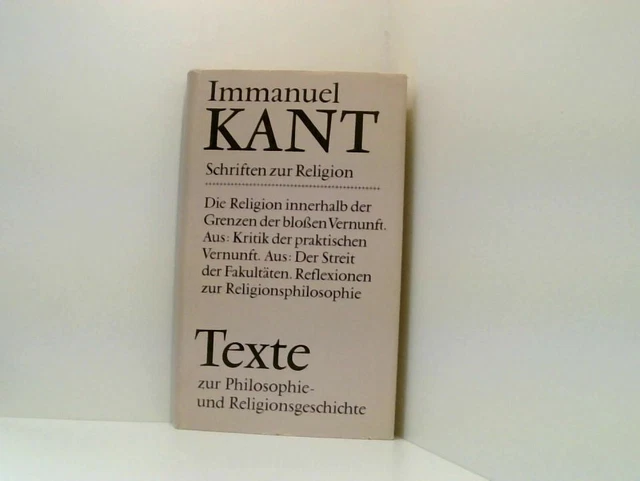 Schriften zur Religion. Kant, Immanuel: