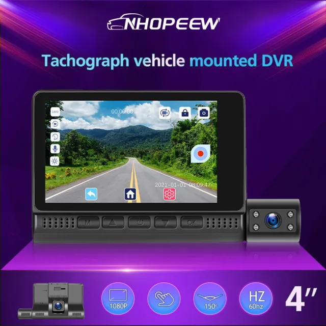 4" SPI USB Auto Kamera Dashcam 1080P G-Sensor DVR Nachtsicht Video Recorder 150°
