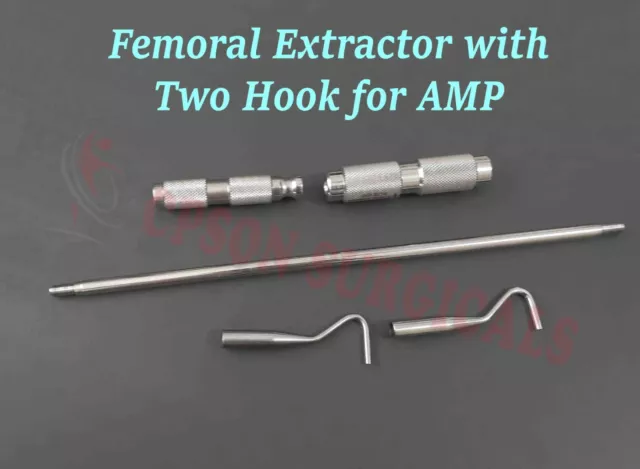 Orthopedic Femoral Extractor Universal Nail Remover with Two Hook Instrument Set