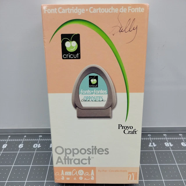 PROVO CRAFT CRICUT Opposites Attract Font Cartridge Complete Set NIP