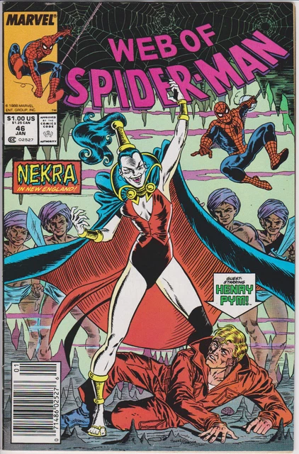 Web of Spider-Man #46 Vol. 1 (1985-1998, 2012)Marvel Comics,Newsstand