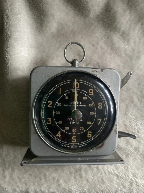 Horloge Smiths Stop Clock Vintage - Minuterie Chambre Noire / Compteur Sport - Mécanique