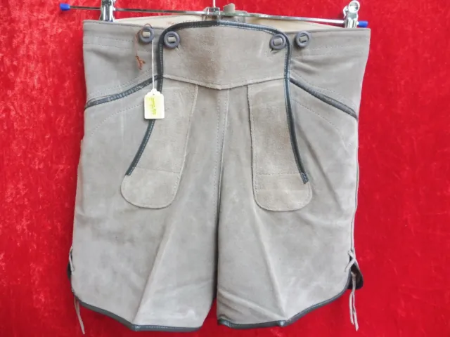 Alta Qualità Pantaloni IN Pelle, Tgl 152 , Fatto IN Germania, Pantaloncini Corti