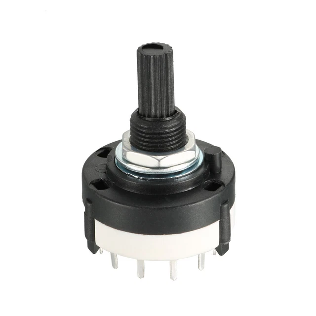 14Pin 2P6T 2Pole 6Position Selectable 1 Deck Band Channel Rotary Switch Selector