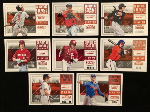 2018 Panini Contenders Draft Picks Game Day Ticket Lot Madrigal Hoerner India
