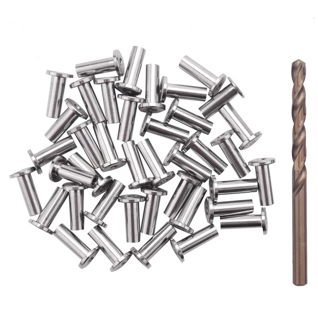 40 Pack T316 Stainless Steel Protector Sleeves For 1/8 inch Wire Rope Cable RaP8