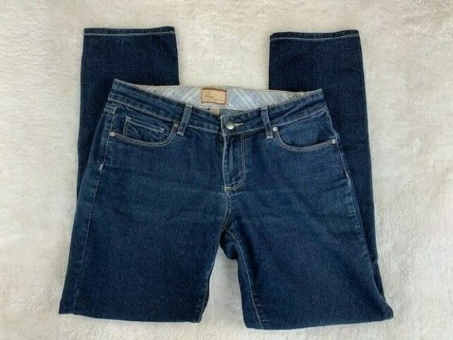 Paige Peg Skinny Jeans Size 28 Dark Wash Stretch