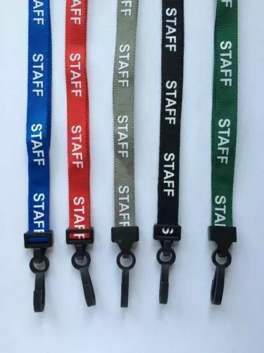 STAFF Neck Strap Lanyard ID Neck Strap For ID Card Pass Badge Holder - FREE P&P