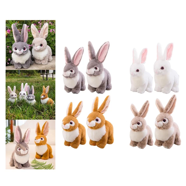 Lapin en peluche lapin de vacances de Pâques avec de longues oreilles pour