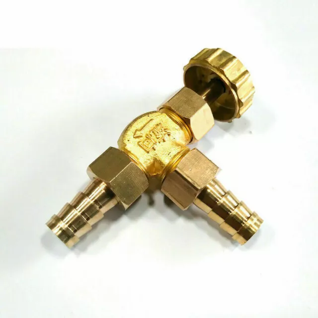 Inline Brass Needle Valve for Gas/Air/lpg 8mm /10mm hose Parallel / Angle Valve