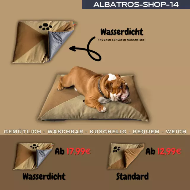 Hundebett Katzenkissen mit Wasserschutz Hundekissen Schlafplatz Katzenbett