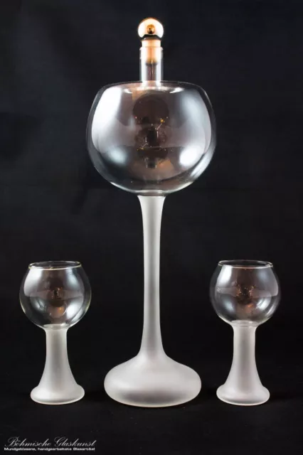 Glas-Wein-Set mit 2 Gläsern