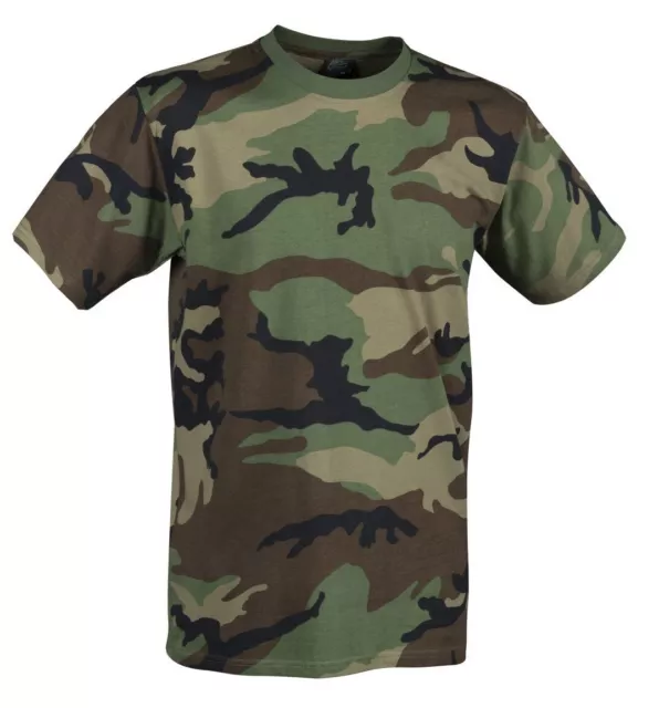 HELIKON TEX US Army Woodland camouflage Cotton Tshirt Shirt