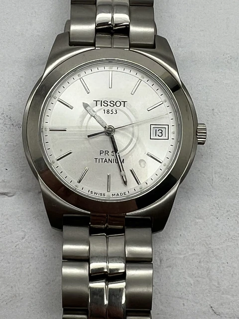 USED TISSOT PR 50 Ladies Quartz Watch engraved love from dad for