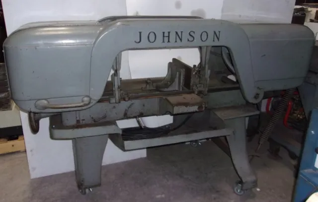 Johnson Model J 9" x 16" Horizontal Band Saw NICE