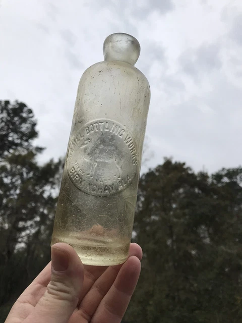 Antique Pictorial Camel Slug Plate Birmingham Ala Hutch Hutchinson Soda Bottle