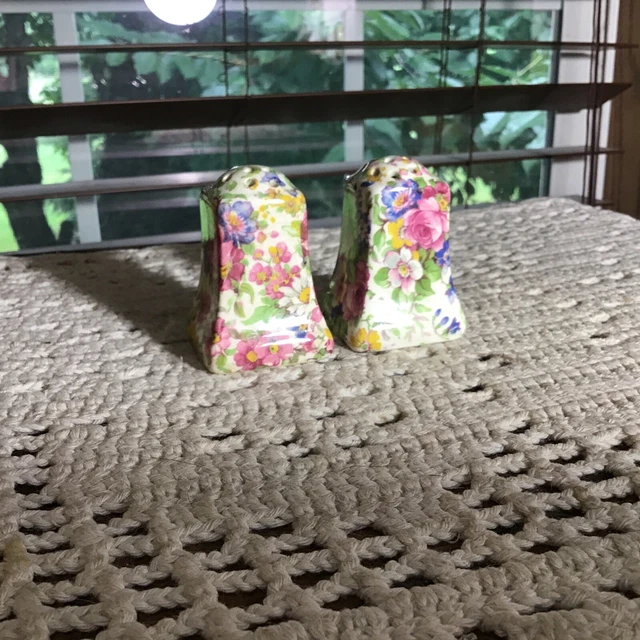 Royal Winton Grimwades England Summertime  Salt Pepper Shakers