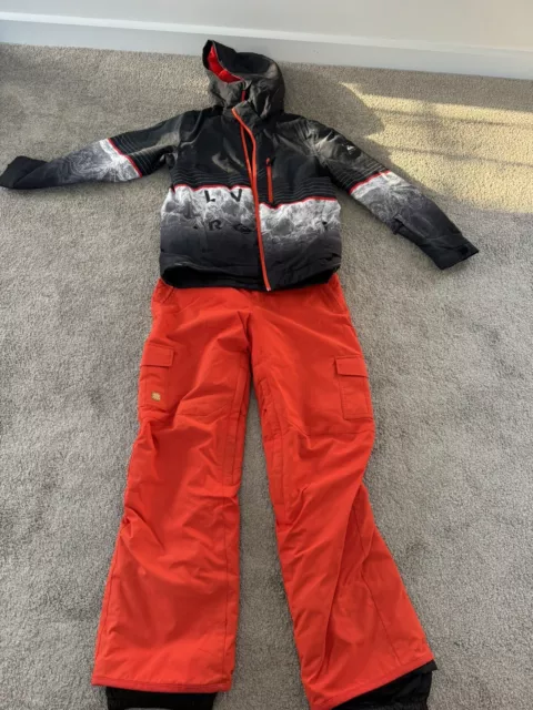 Boys Quicksilver Ski Jacket And Trousers - 14 Yr Old