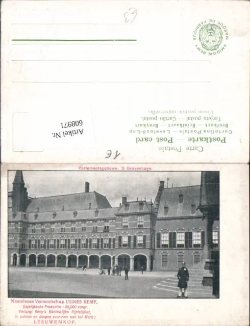 608971,Parlementsgebouw s Gravenhage Leeuwenkop Naamlooze Vennootschap Usines Re