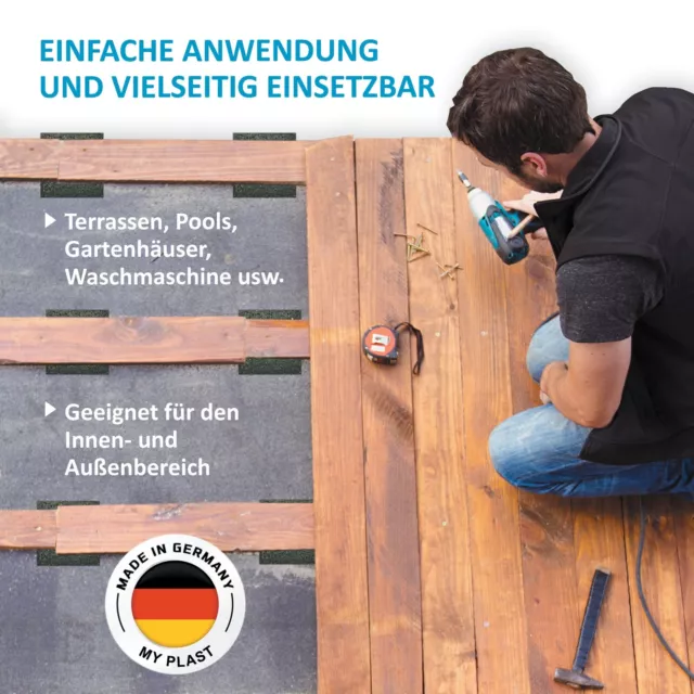 50 Stück Terrassenpad Terrassenpads Terrassenunterlage, Gummipad, Ausgleich