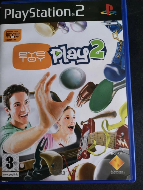 Jeu EyeToy Play 2 Pour PlayStation 2 – Version PAL FR Complète (sans Caméra), Très Bon état